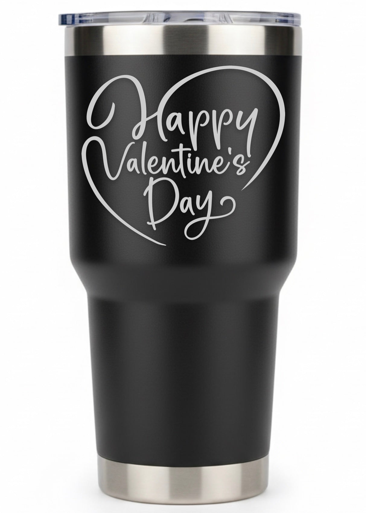 Elegant Heart Happy Valentines Day Tumbler
