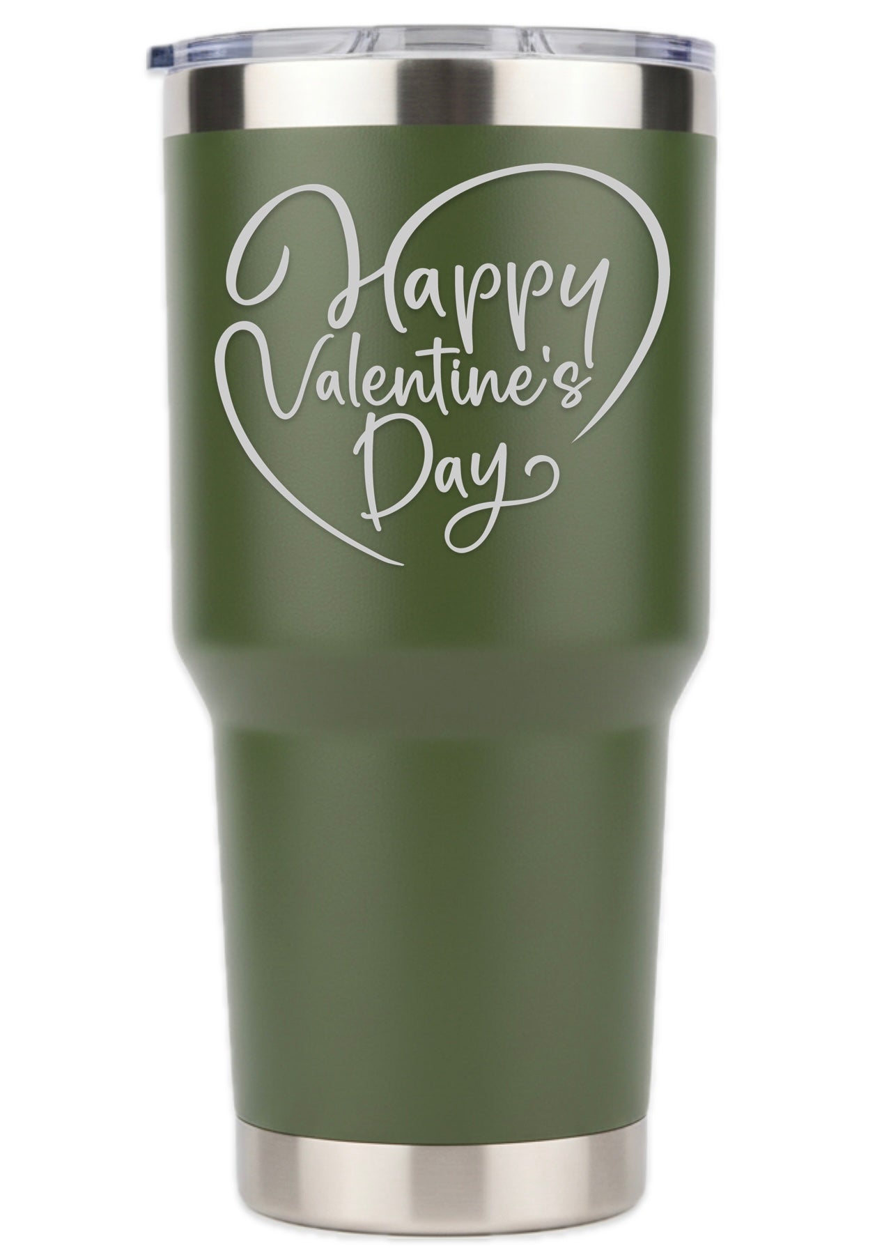 Elegant Heart Happy Valentines Day Tumbler