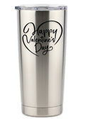 Elegant Heart Happy Valentines Day Tumbler
