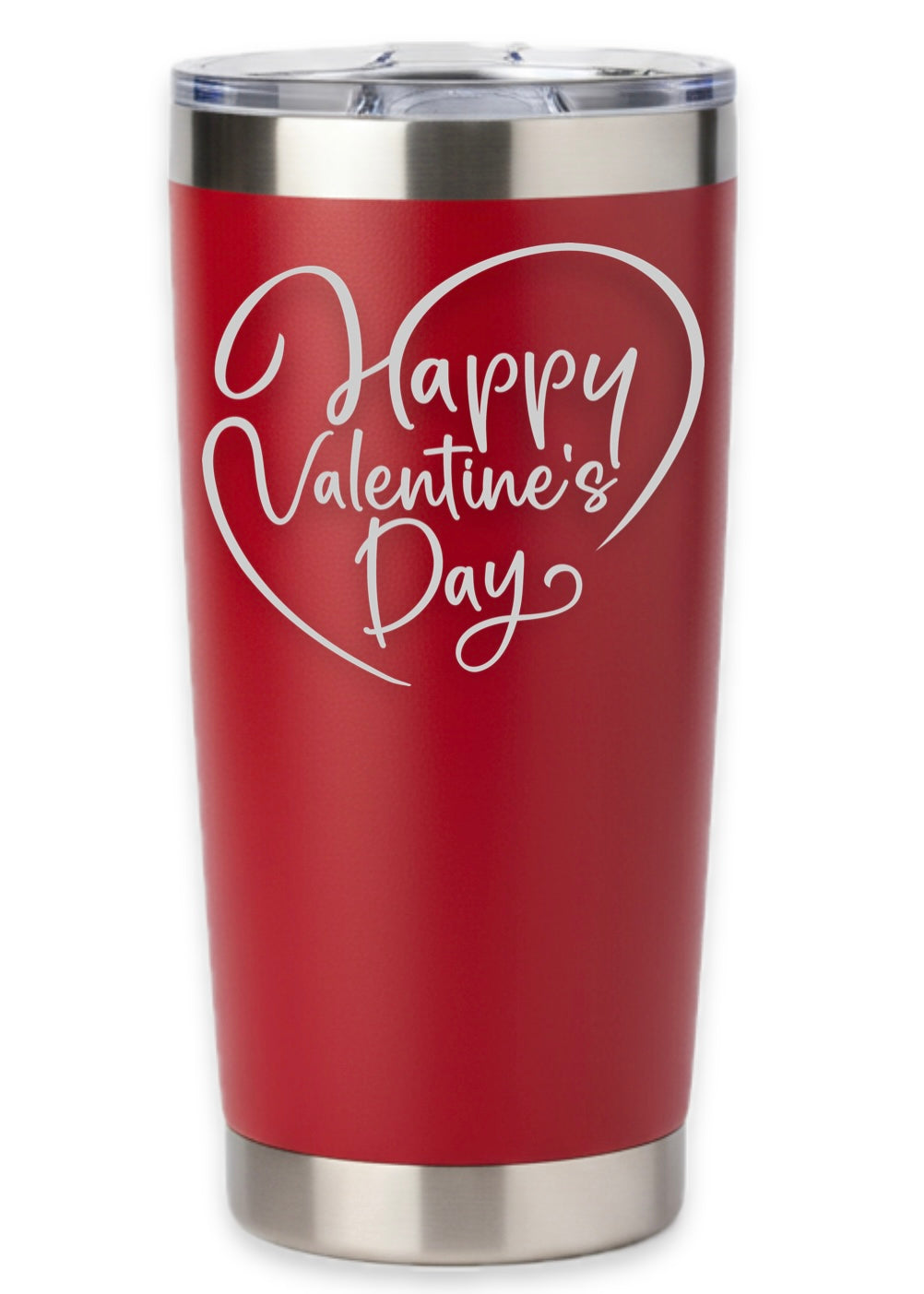 Elegant Heart Happy Valentines Day Tumbler