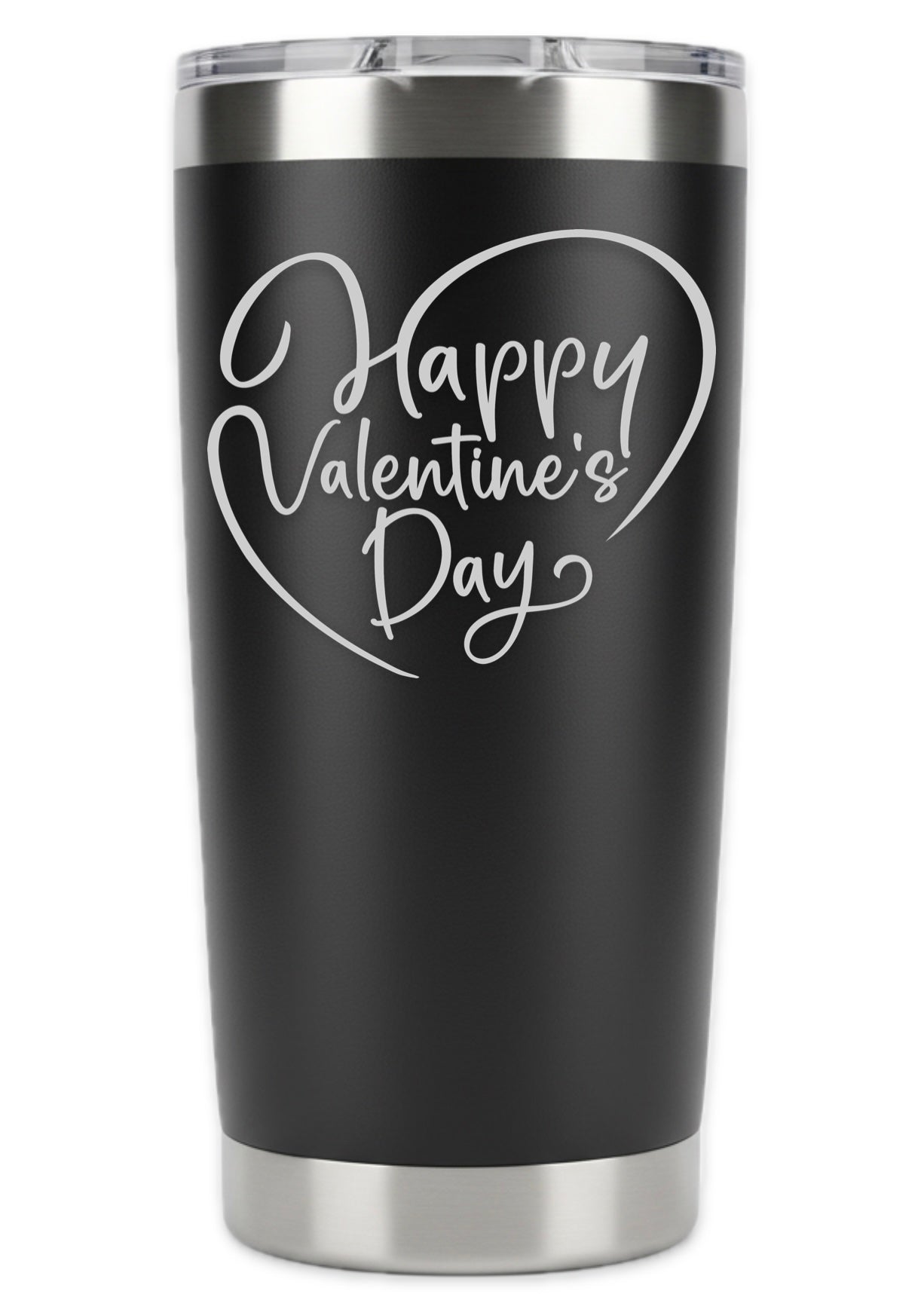 Elegant Heart Happy Valentines Day Tumbler