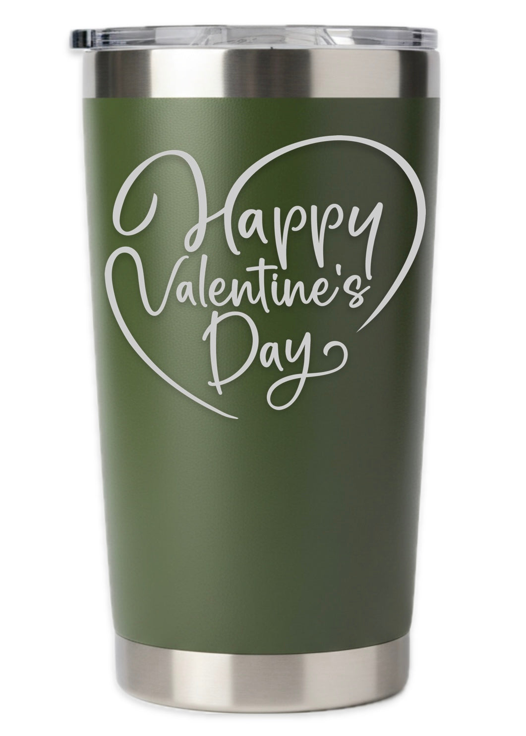 Elegant Heart Happy Valentines Day Tumbler