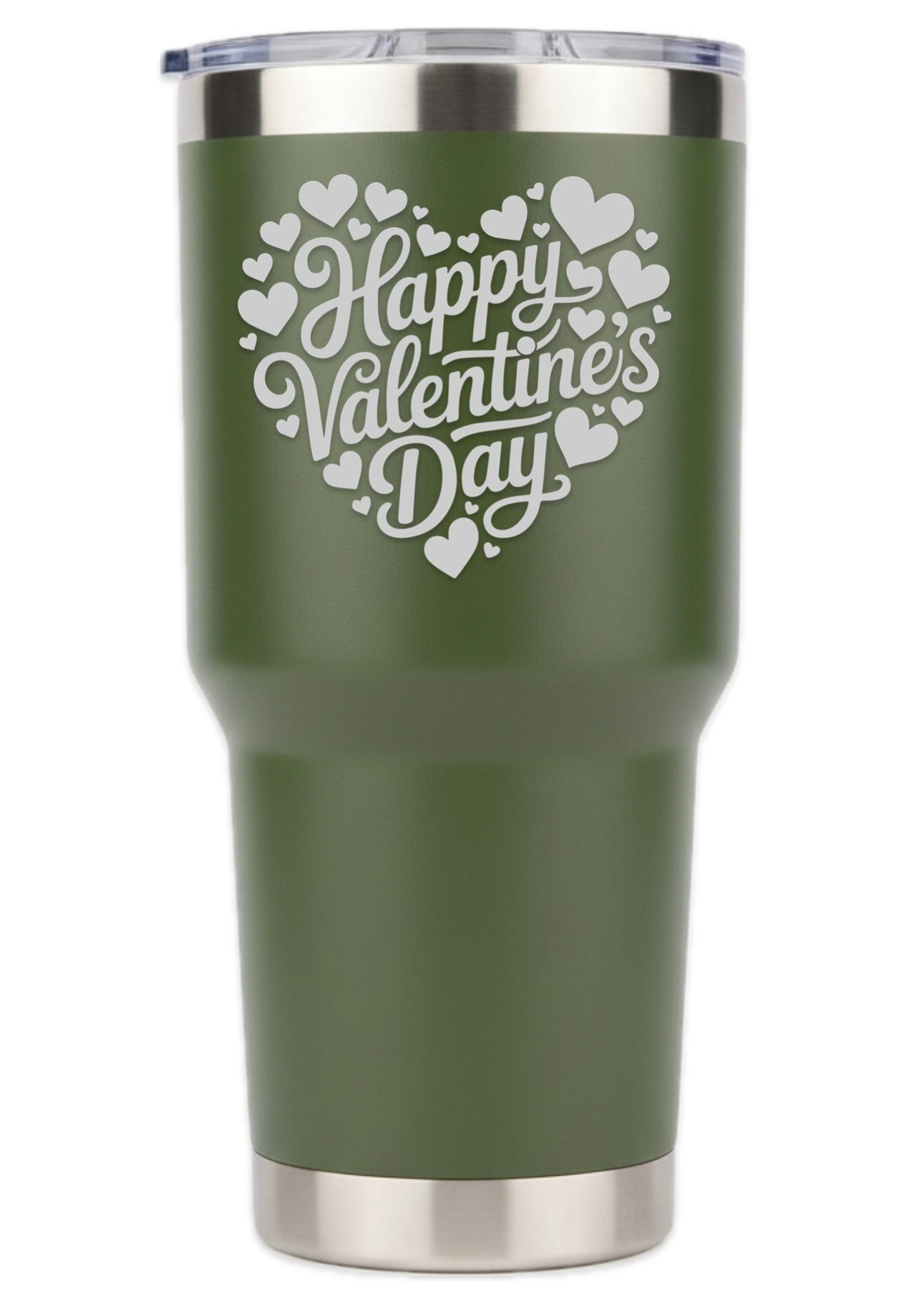 Happy Valentines Day Hearts Tumbler