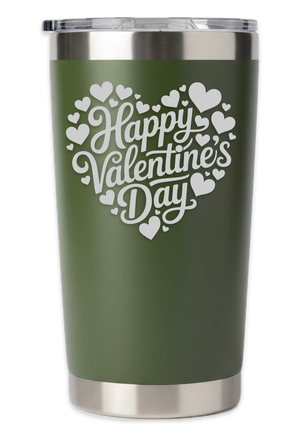 Happy Valentines Day Hearts Tumbler