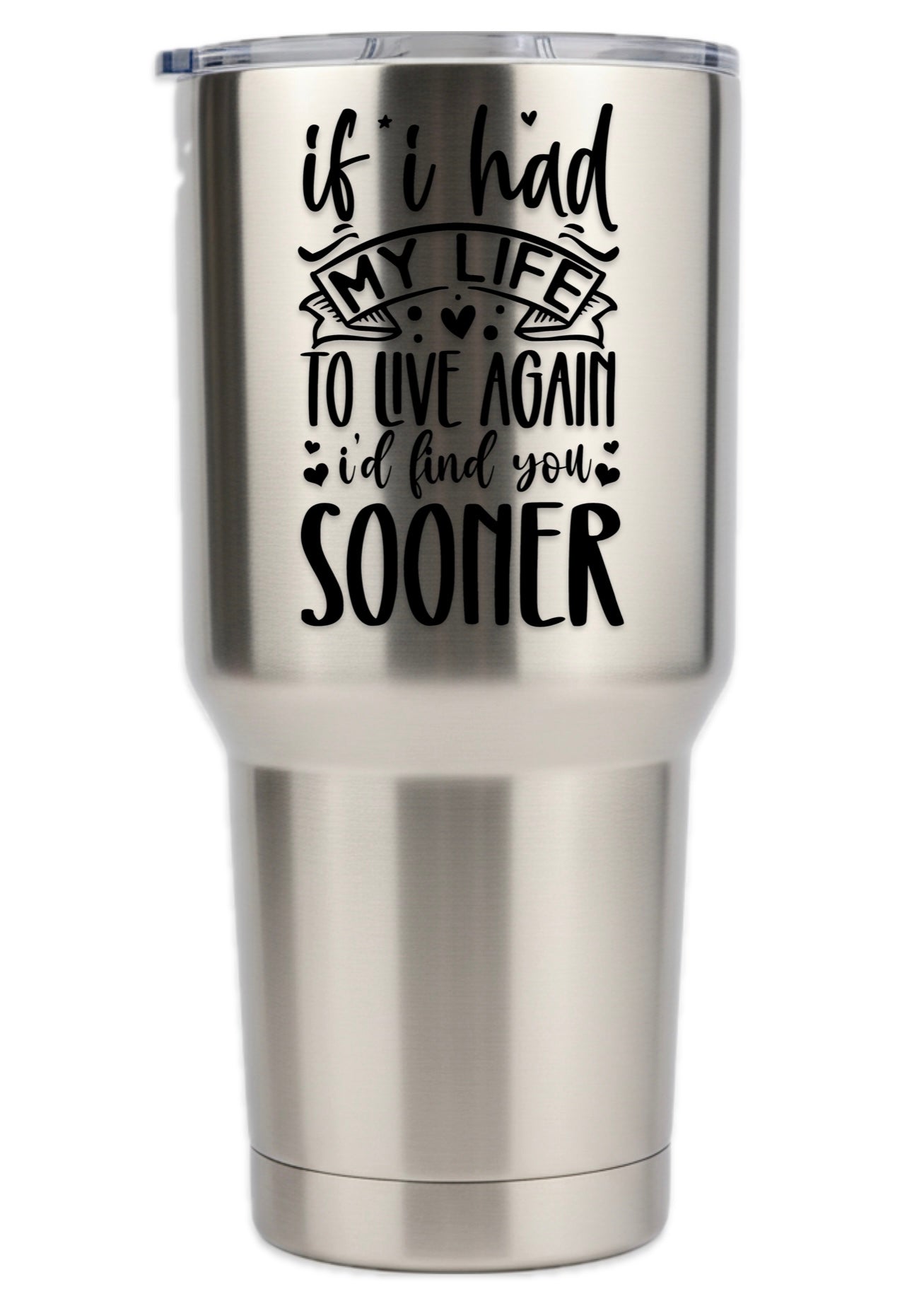 If I Had To Live My Life Again I'd Find You Sooner Tumbler