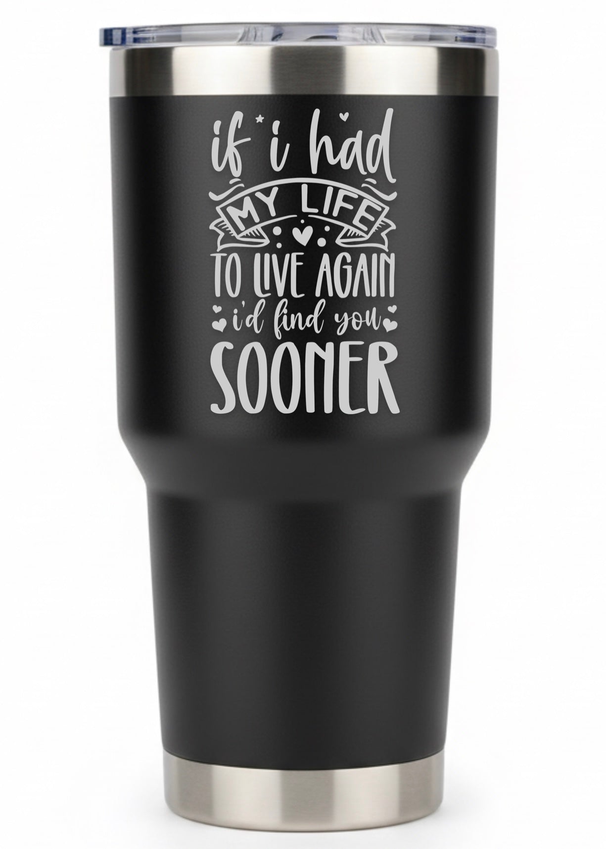 If I Had To Live My Life Again I'd Find You Sooner Tumbler