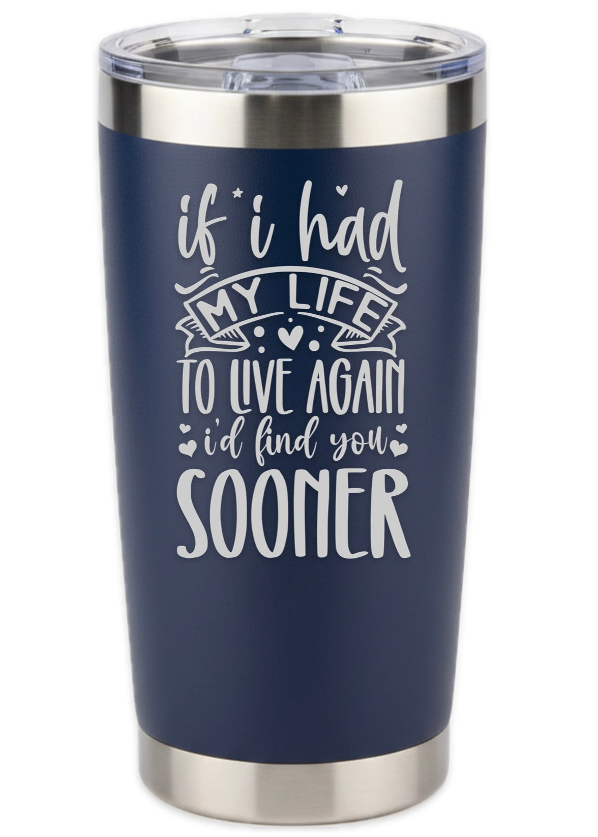 If I Had To Live My Life Again I'd Find You Sooner Tumbler