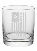 Veteran Rocks Glass 11oz