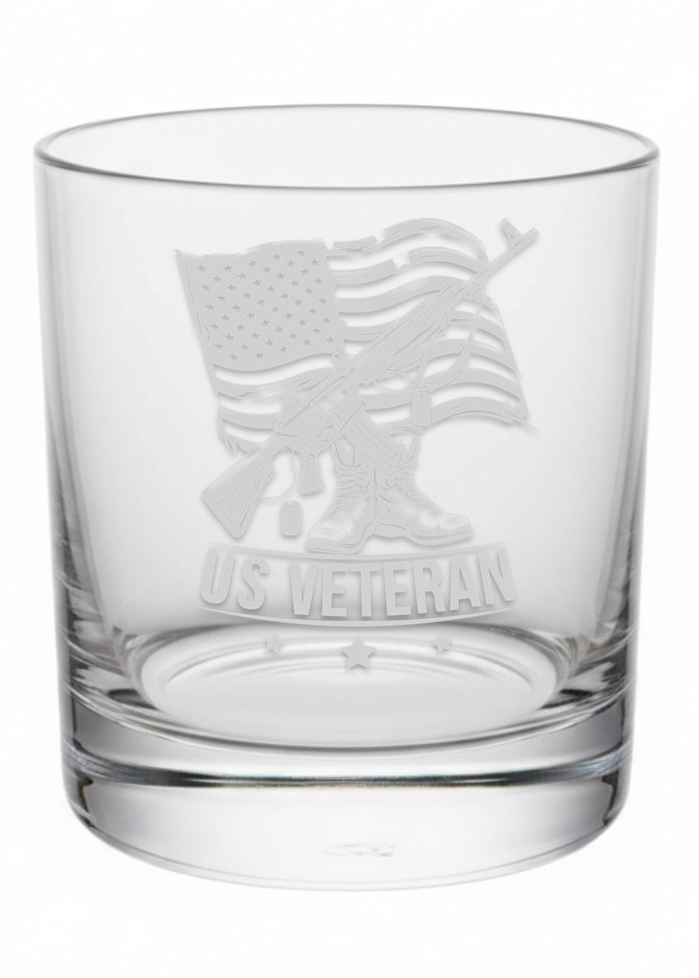 Veteran Rocks Glass 11oz