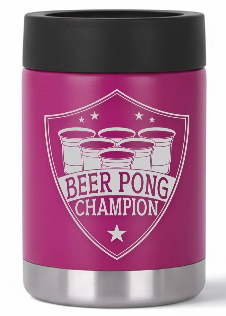 12oz Beer Pong Champion Can Cooler