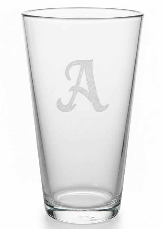 Custom Monogramed Pint Glasses