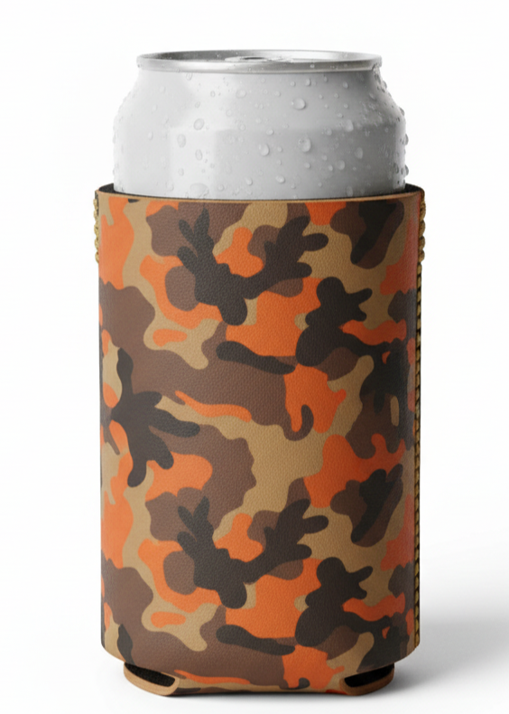 Personalized Leather Can Cooler