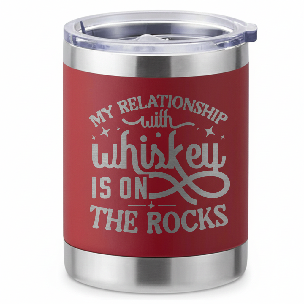 10oz My Relationship with Whiskey Lowball Tumbler