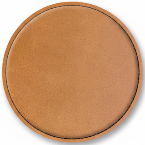 4" Fully Customizable Leatherette Coaster Set