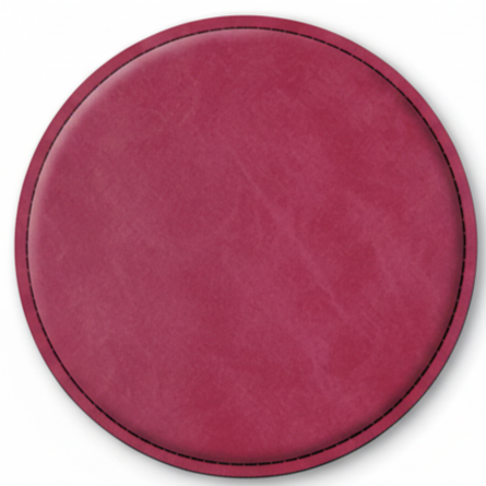 4" Fully Customizable Leatherette Coaster Set