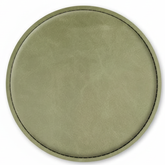 4" Fully Customizable Leatherette Coaster Set