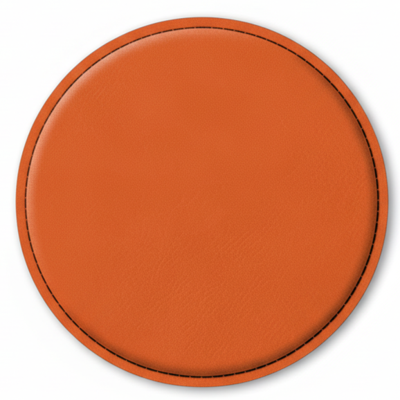 4" Fully Customizable Leatherette Coaster Set
