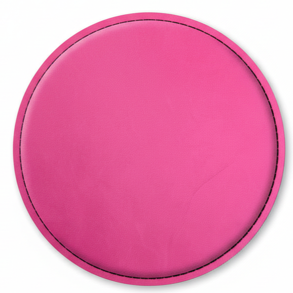 4" Fully Customizable Leatherette Coaster Set