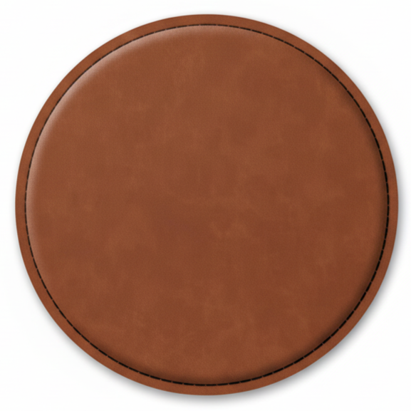 4" Fully Customizable Leatherette Coaster Set