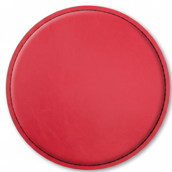 4" Fully Customizable Leatherette Coaster Set