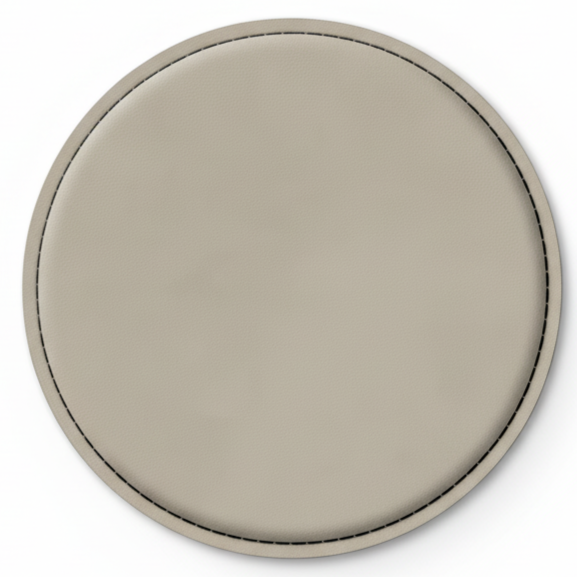 4" Fully Customizable Leatherette Coaster Set