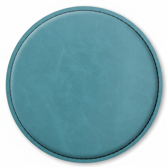 4" Fully Customizable Leatherette Coaster Set