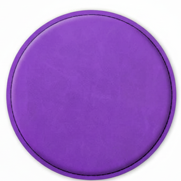 4" Fully Customizable Leatherette Coaster Set