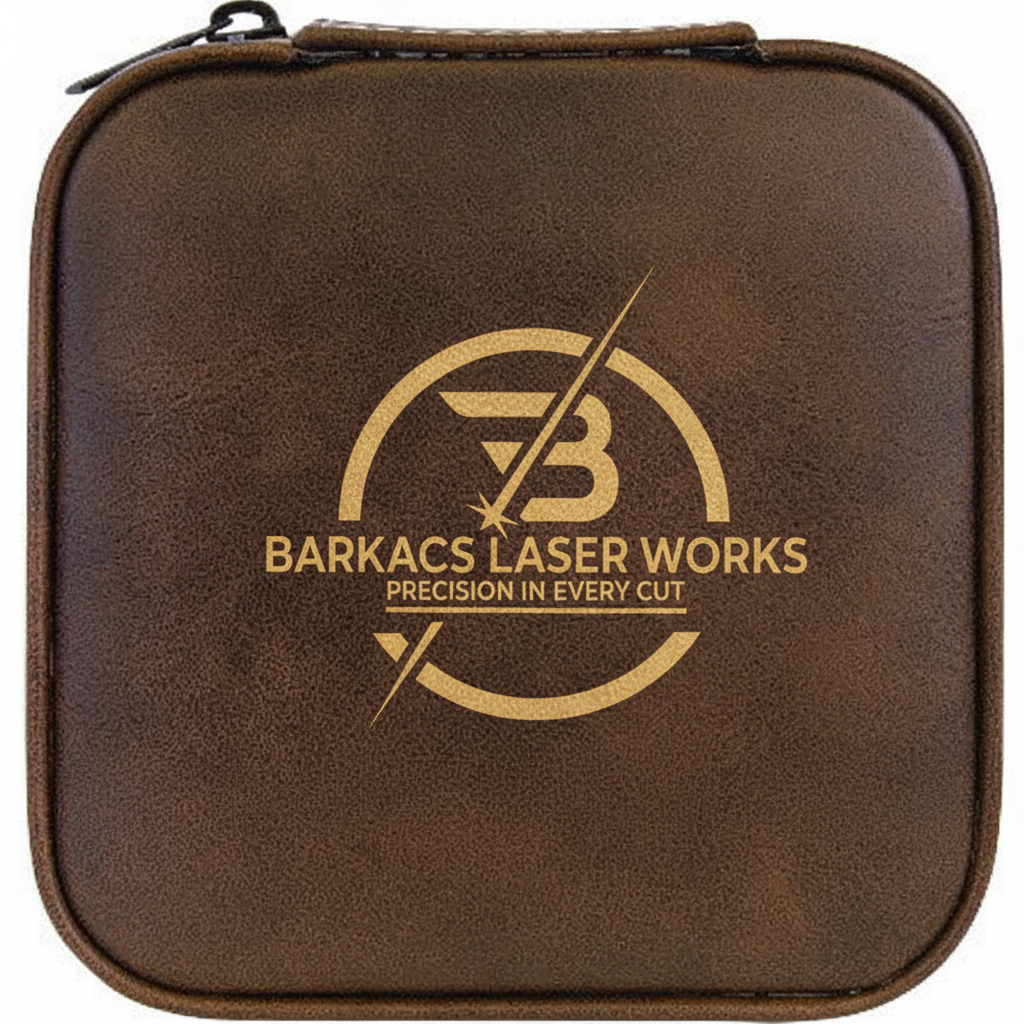 Customizable Engraved Leatherette Jewelry Travel Box