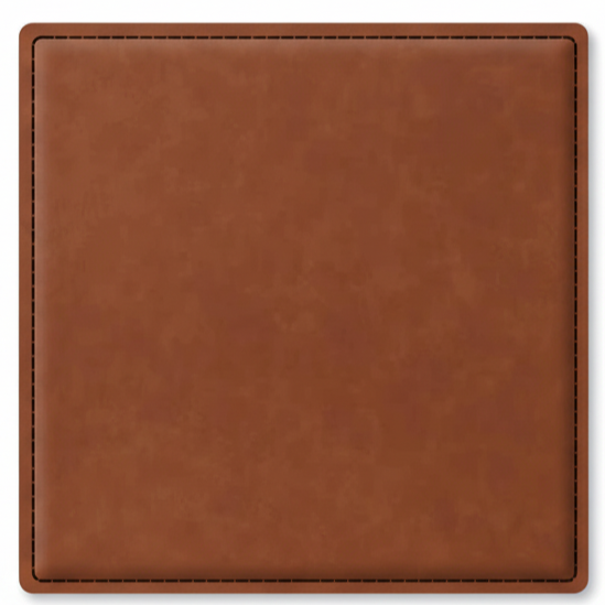 4" Fully Customizable Leatherette Coaster Set