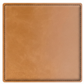 4" Fully Customizable Leatherette Coaster Set