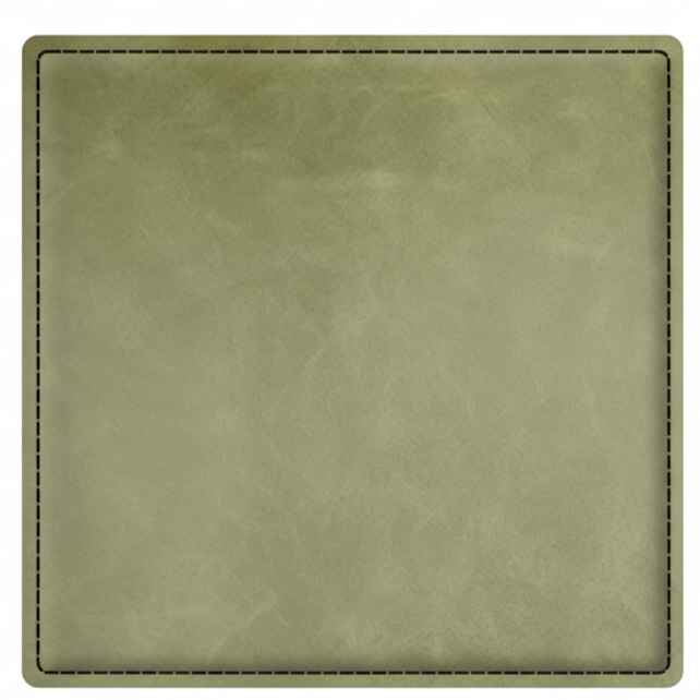 4" Fully Customizable Leatherette Coaster Set