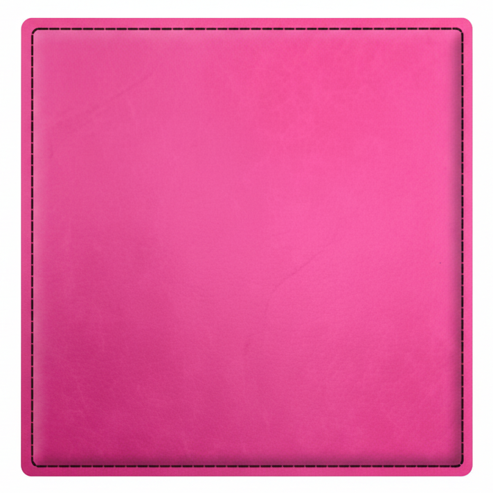 4" Fully Customizable Leatherette Coaster Set