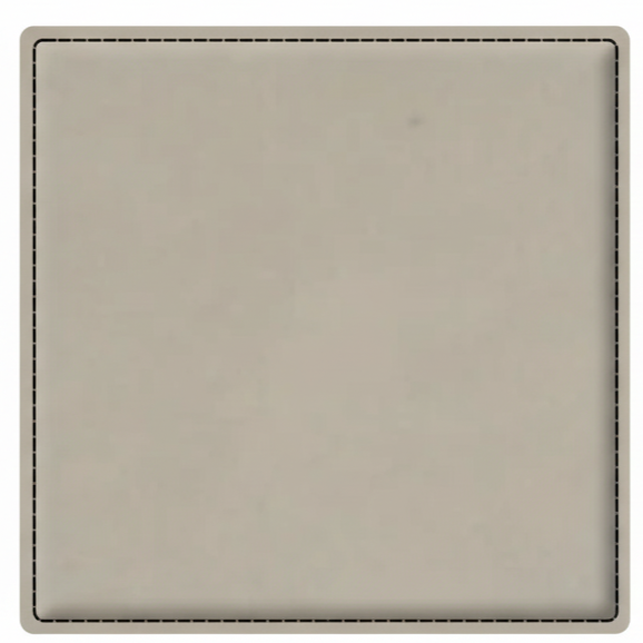 4" Fully Customizable Leatherette Coaster Set