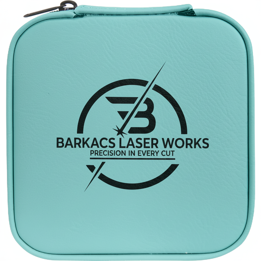 Customizable Engraved Leatherette Jewelry Travel Box