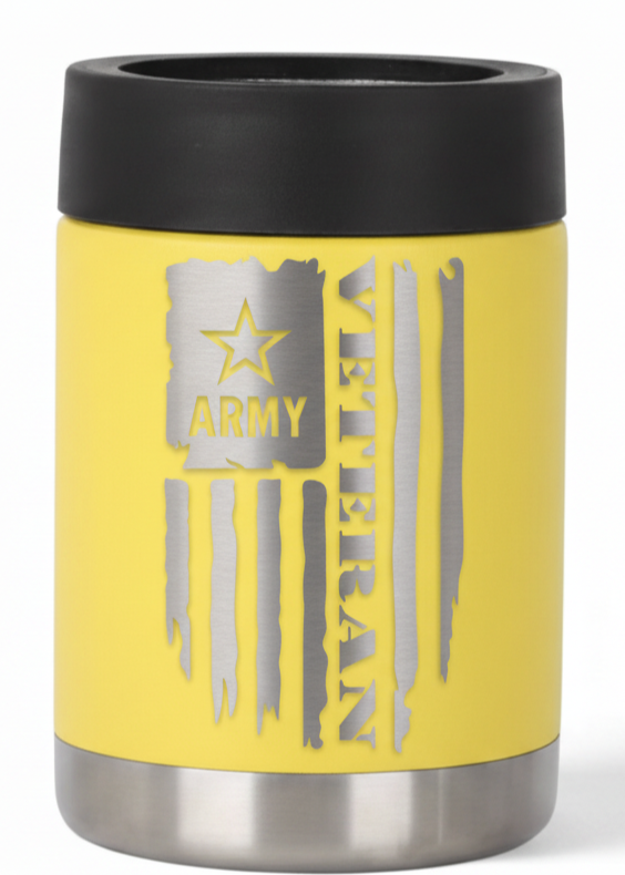 12oz Veteran Can Cooler